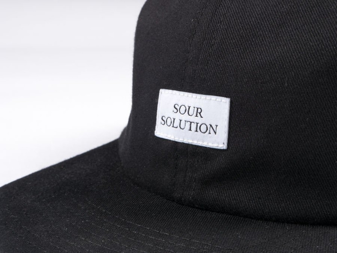 SOUR SKATEBOARDS FALLON CAP (BLACK)
