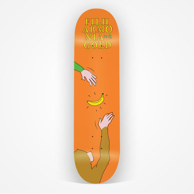 DECK FILHARMONIA SKATEBOARDS GOLD
