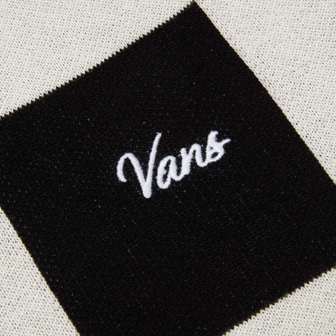 Vans Parker Checkerboard Polo Shirt (Antique White/Black)