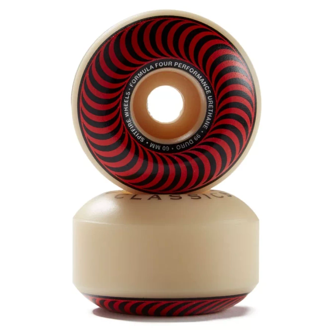 Spitfire Wheels Formula Four Classic (Red) 99DU 60 mm