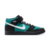 Nike SB Dunk Mid Pro ISO (Black / White / Fresh Water)