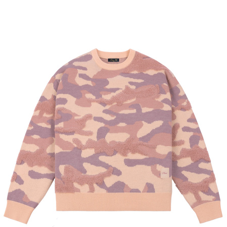 Dime Camo Chenille Knit (Blush)