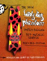 Krooked Skateboarding Lady Bug Phantom 11.02" x 36.8"