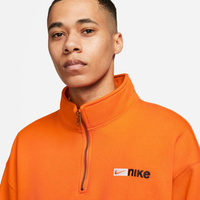 Nike SB Y2K 1/4-Zip Fleece Skate Pullover (Safty Orange)