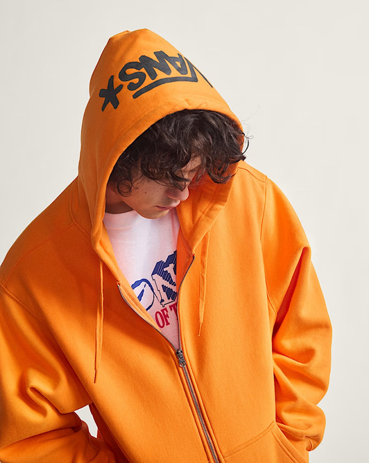 Vans Skate Zip Hoodie by Atiba Jefferson (Solar Orange)