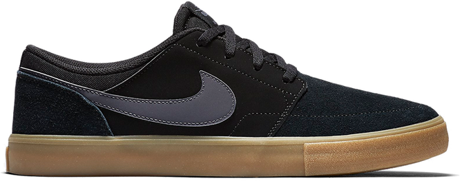 NIKE SB Portmore II Solar Black / Dark Gray shoes