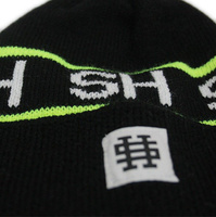 SH Store black pompom winter hat with inscription
