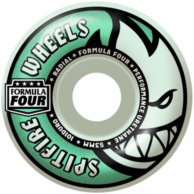 SPITFIRE GLOW FORMULA FOUR STAY LIT RADIALS 101DU 53 MM WHEELS