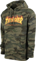 Thrasher Flame Logo Hoodie (Forest Camo)