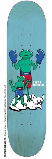 DECK POLAR SKATE CO. OSKAR ROZENBERG CHAMP CHAMP (VARIOUS STAIN)