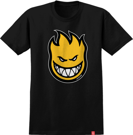 Spitfire Wheels Bighead Fill Tee (Black/Gold)