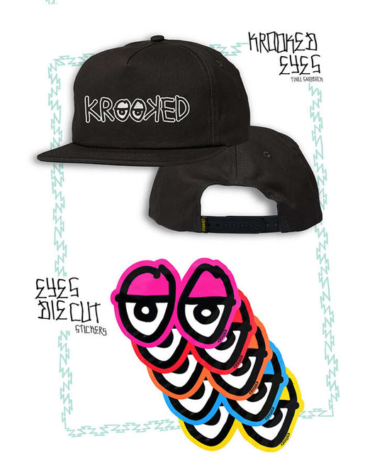 Crooked Eyes Twill Snapback (Black)
