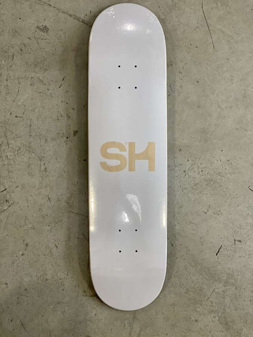 SH QP Logo board (White / Wood) 8.0"