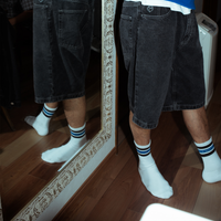 Polar Skate Co. Big Boy Shorts (Silver Black)