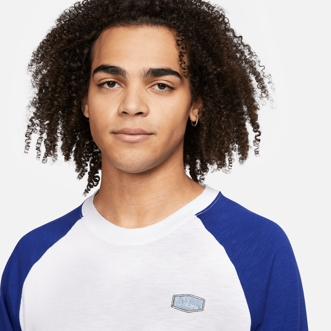Nike SB x MLB Raglan Skate Tee LA (White / Deep Royal Blue)