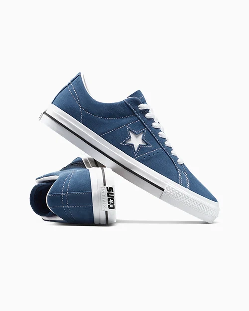 CONS One Star Pro Suede (Slacker Blue / Black / White)