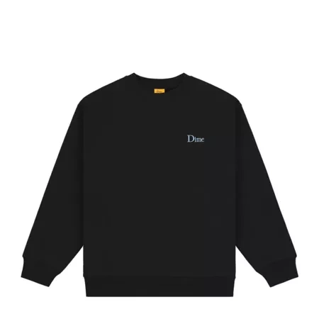 Dime Classic Small Logo Crewneck (Black)