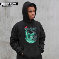 THRASHER LIBERTY GOAT PULLOVER HOOD (BLACK)