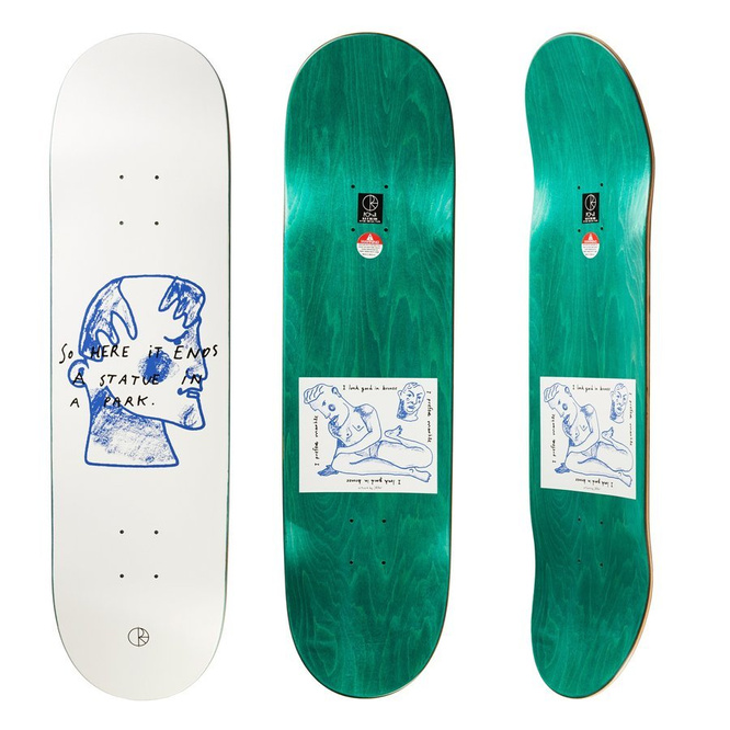 Polar Skate Co. board Team Model I Prefer Marble (White) 8.25" / 8.5"