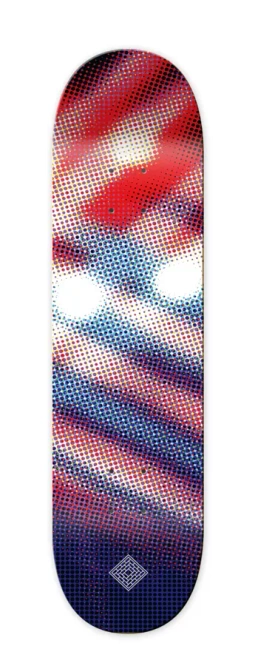 The National Skateboard Co. Luminous Halftone Red (High Concave) 8.375"