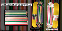 DECK REAL SKATEBOARDS DAVIS ORNATE EMBOSSED OVAL 8.38"