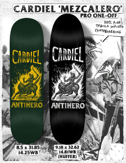 Deska Antihero Skateboards Cardiel Mezcalero 8,5" x 31,8"