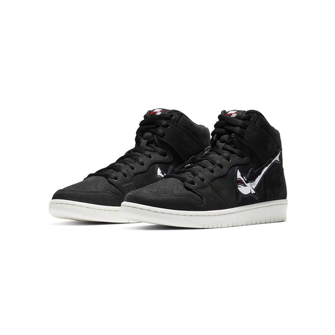 Buty Nike SB Dunk High Pro ISO (Black / White / Black Sail)
