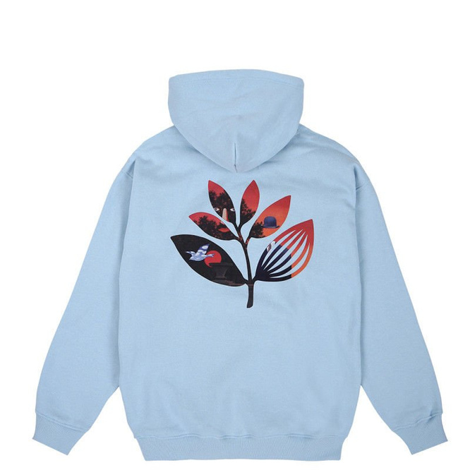 Bluza Magenta Surreal Plant Hoodie (Light Blue)