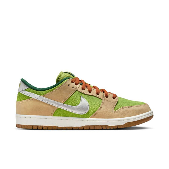 Nike SB Dunk Low Pro (Sesame / Metallic Silver / Pear / Fir)