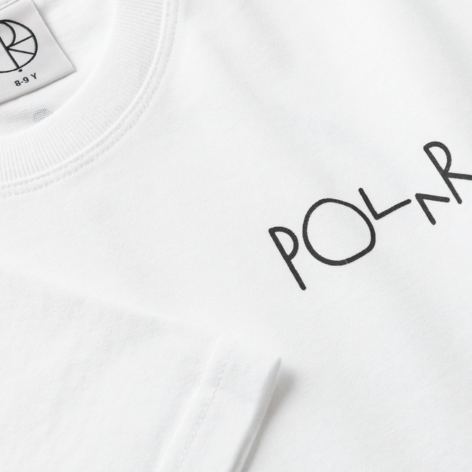 Polar Skate Co. Stroke Logo Tee Jr. (White)