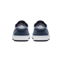 Nike SB Air Jordan 1 Low shoes (Midnight Navy / Metallic Silver / White)