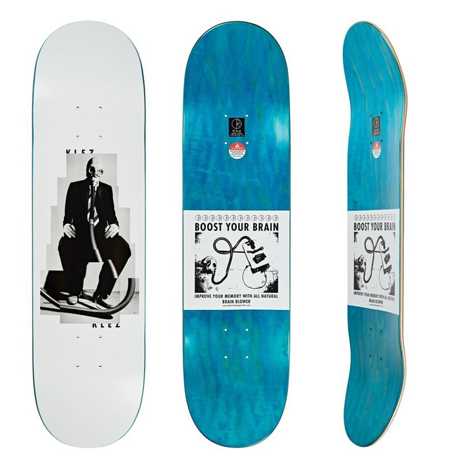 Deska Polar Skate Co. Klez Zawisza Brain Blower (White) 8,25"
