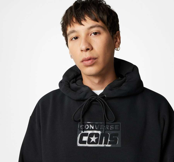 CONS Fleece Pullover Hoodie (Black)