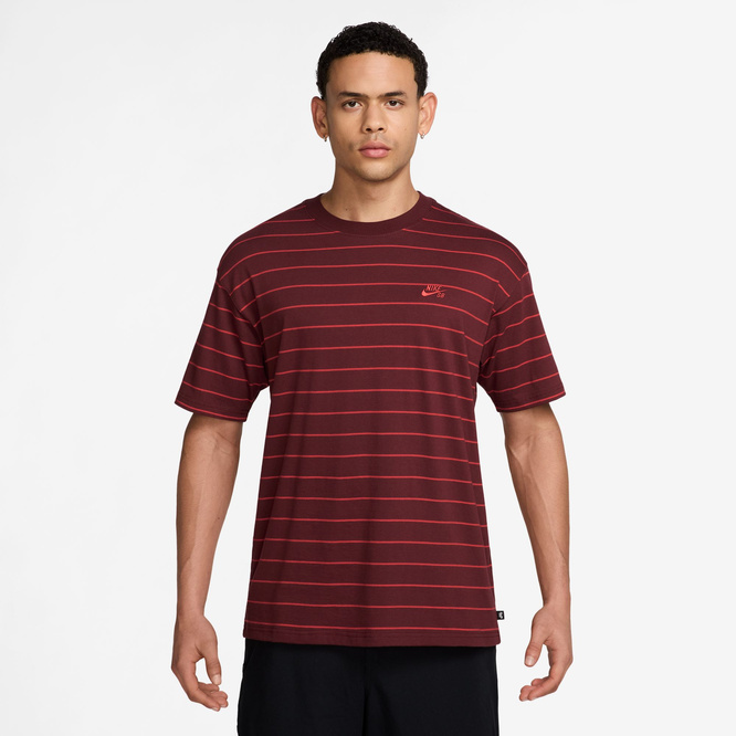 Nike SB Stripe Tee (Dark Team Red)