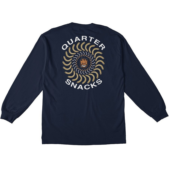 Spitfire x Quartersnacks Quarter Classic Long Sleeve Tee (Navy)