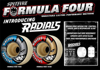 SPITFIRE GLOW FORMULA FOUR STAY LIT RADIALS 101DU 53 MM WHEELS