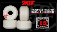 BONES WHEELS 100's SIDECUT V5 53 mm wheels