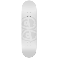 Krooked Skateboarding Eyes (White) 8.06" x 31.8"