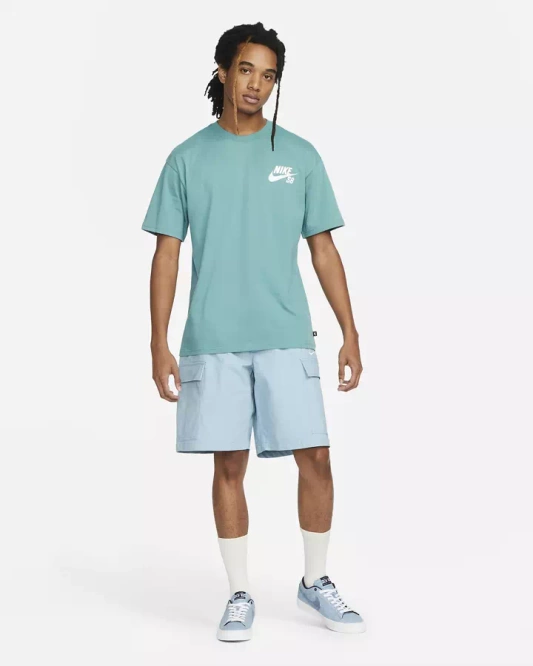 Nike SB Logo Skate Tee (Mineral Teal/White)