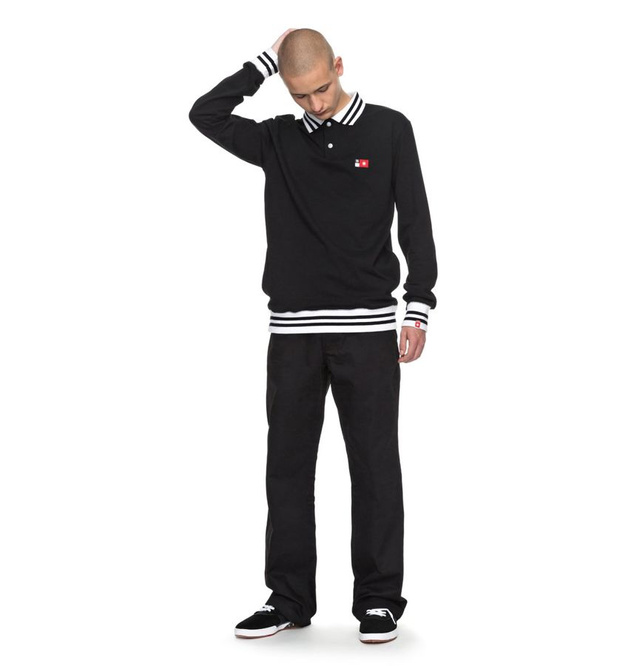 SKATE POLO DC LONGSLEEVE (BLACK)