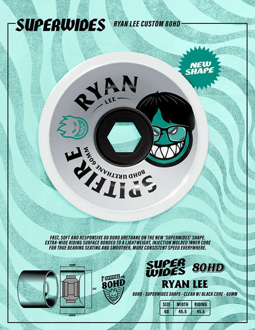 Spitfire Wheels 80HD Ryan Burn Squad Superwides 60 mm