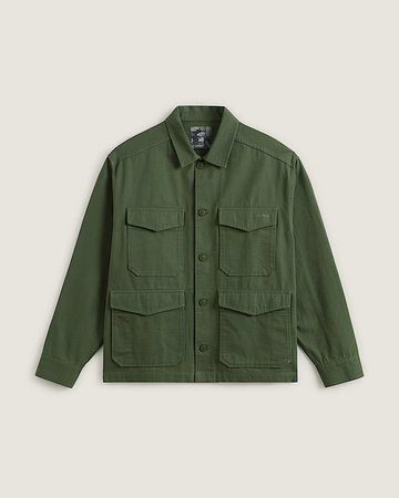 Vans Skate Military Overshirt by Atiba Jefferson (Pine Forest Green)