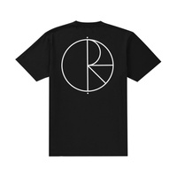 POLAR SKATE CO. T-SHIRT STROKE LOGO TEE (BLACK/WHITE)