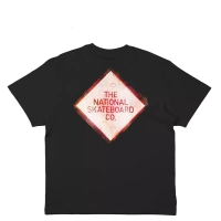 The National Skateboard Co. Gel Print Short Sleeve Tee (Black)