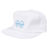 Crooked Eyes Snapback (White/Blue)