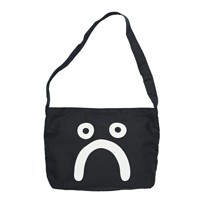 TORBA POLAR SKATE CO. HAPPY SAD TOTE BAG (BLACK)