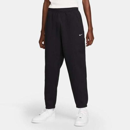 Nike Solo Swoosh Fleece Pants (Black / White)