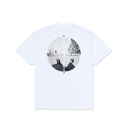 Polar Skate Co. Happy Sad Fill Logo Tee (White)