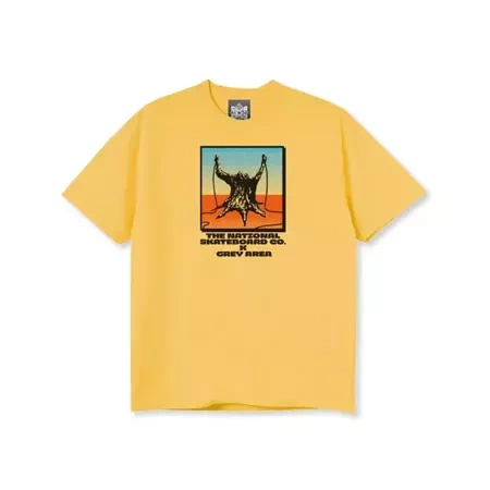 The National Skateboard Co. x Gray Area Slingshot Tee (Yellow)