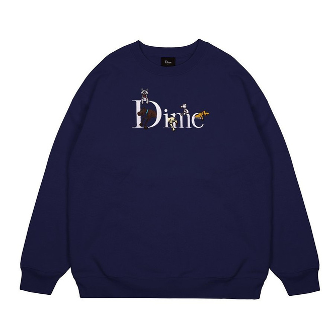 Dime Dog Classic Logo Crewneck (Navy)